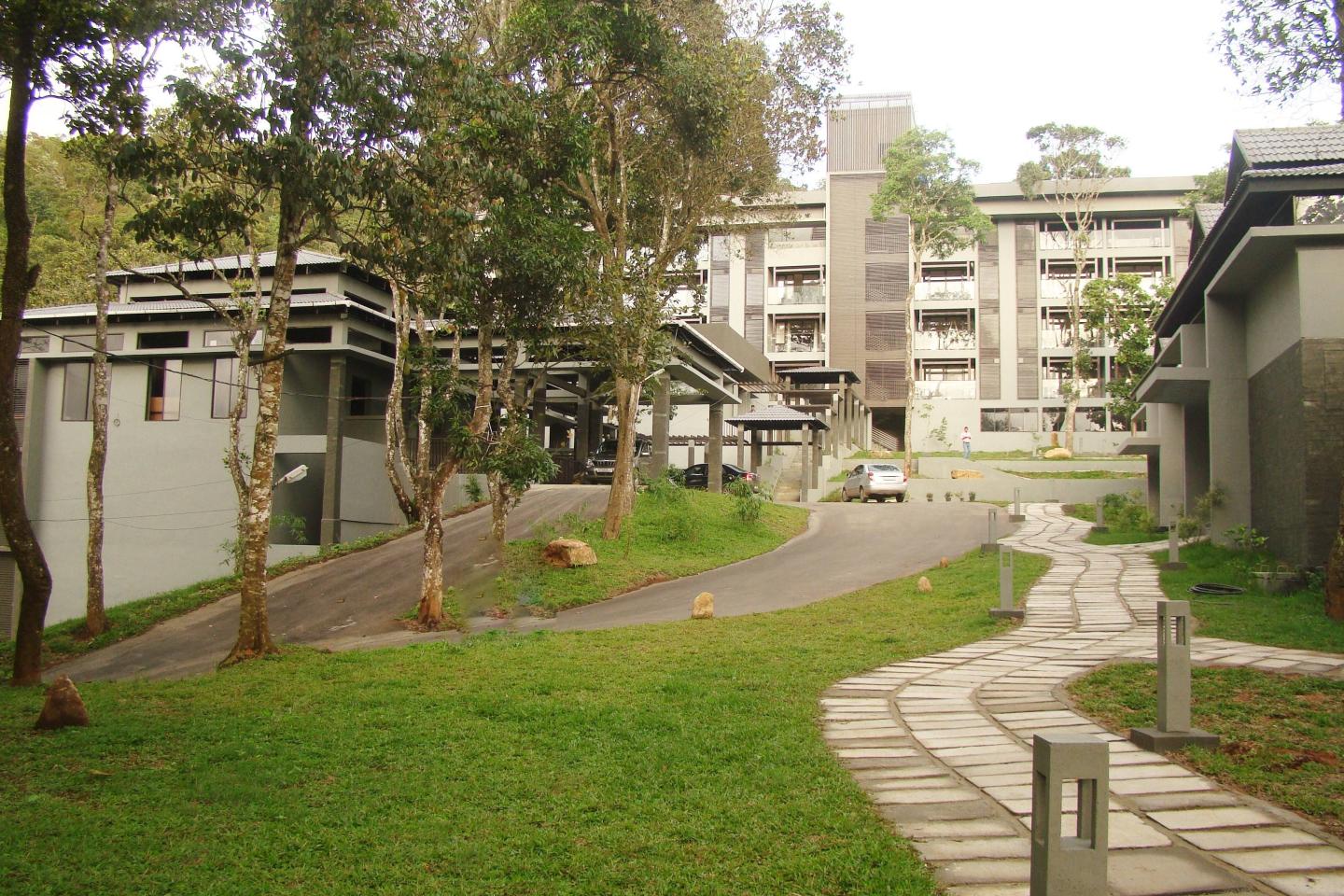 The Mountain courtyard